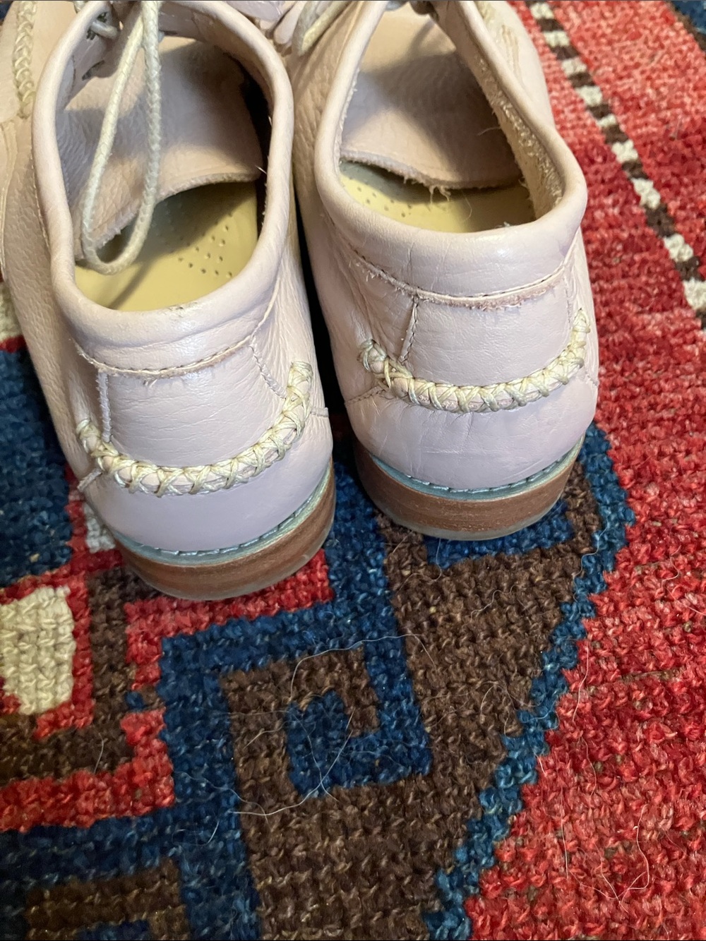 Clark’s weejuns Winnie Pink Leather Tassel Oxford 9 - Picture 9 of 11